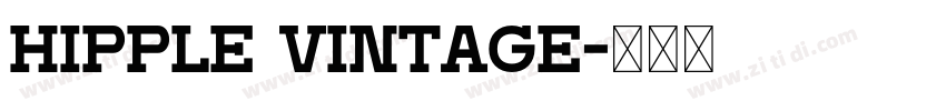 Hipple Vintage字体转换